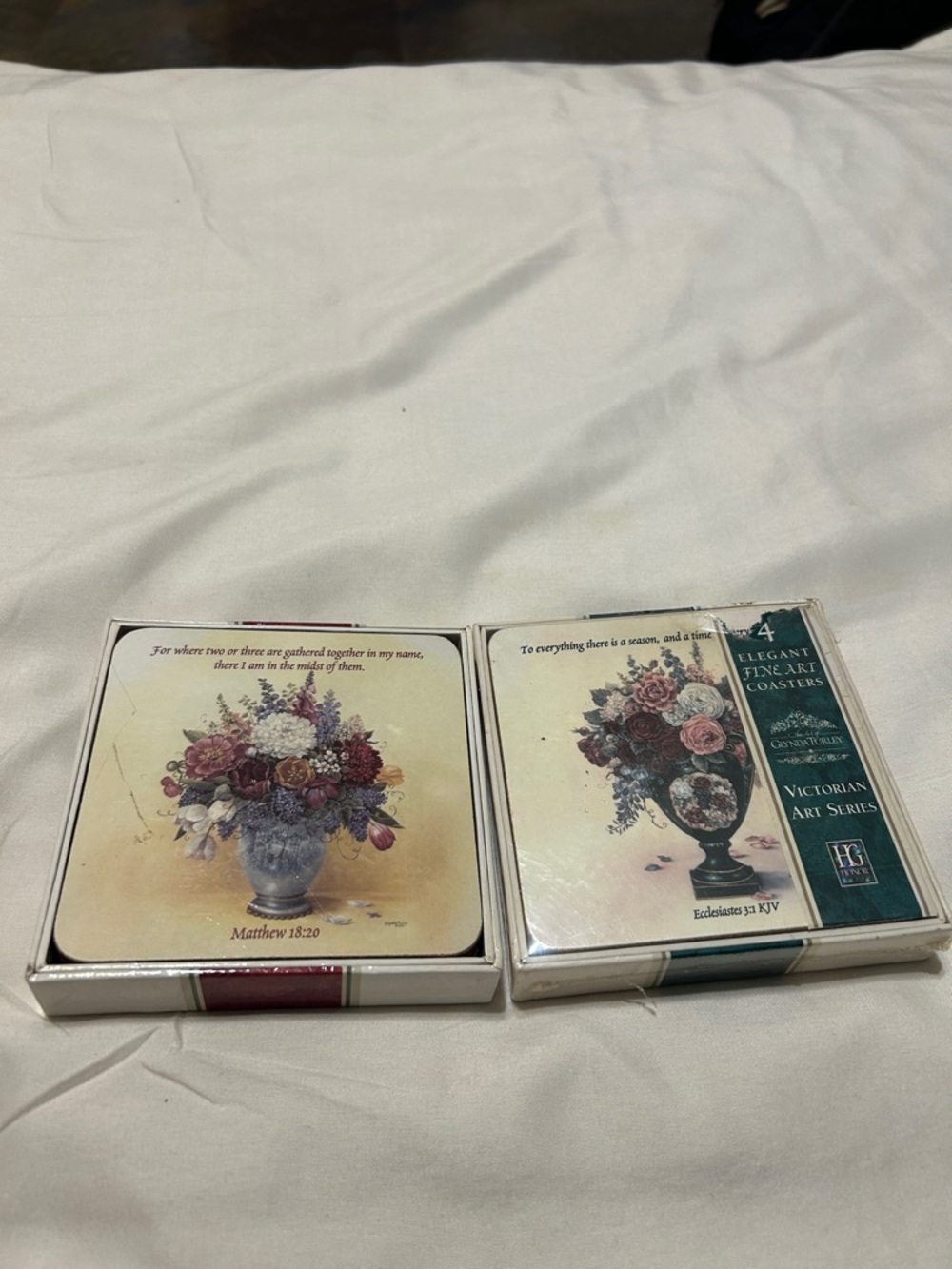 💲5️⃣,7️⃣&🔟Sale glynda turley coasters Ecclesiastes 3:1 , Matthew 18:20